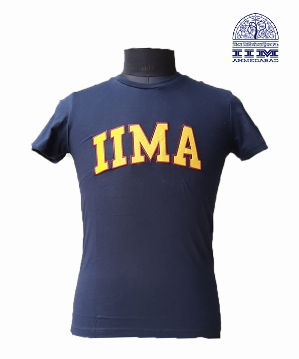 Round Neck Navy Blue with IIMA