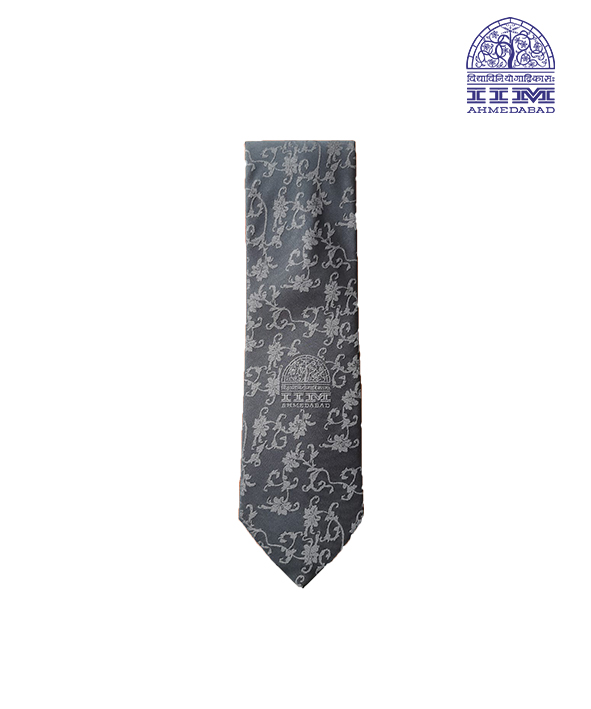 Tie Silk Grey Jacquard