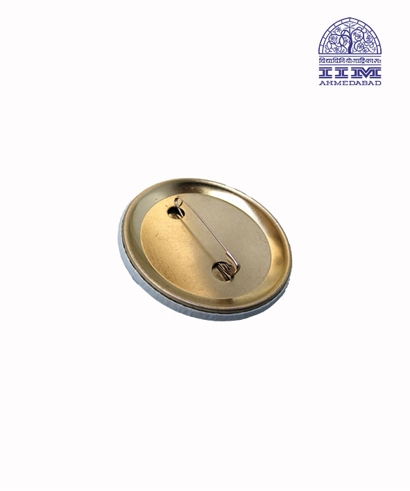Button Badge Logo on Pattern